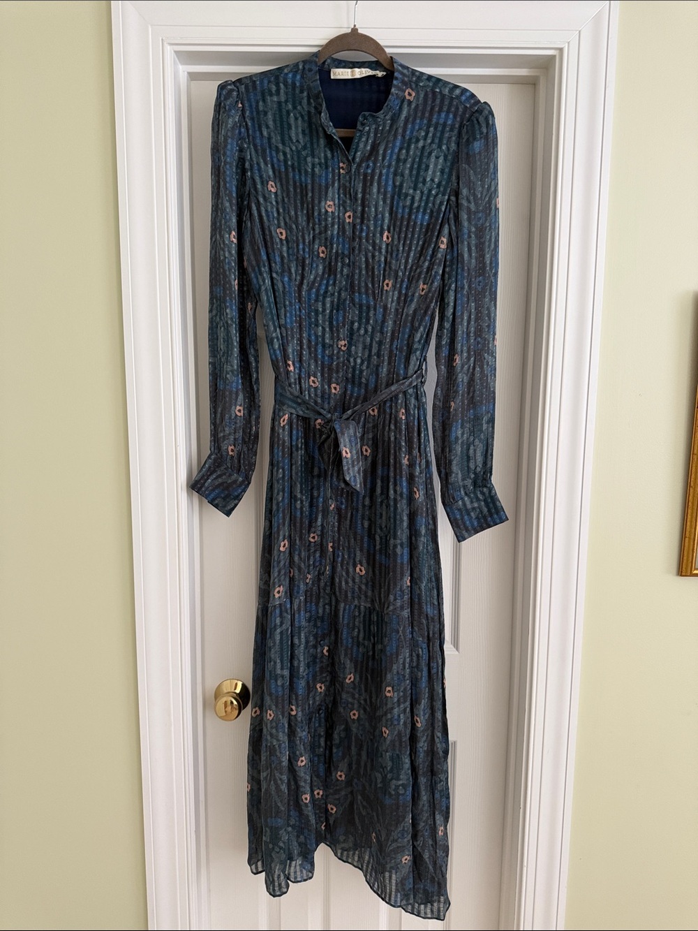 Marie Oliver Navy Floral Maxi Dress